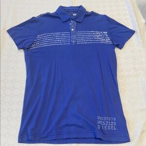 Diesel Blue Short Sleeve Polo